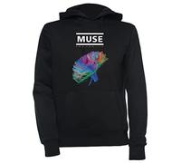 Luxogo Muse The 2nd Law Unisexe Noir Sweat À Capuche Homme Femme Unisex Black Hoodie Men's Women's