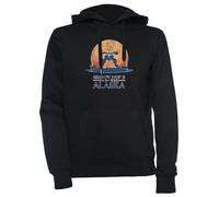 Luxogo Ombre Moïse Île Unisexe Noir Sweat À Capuche Homme Femme Unisex Black Hoodie Men's Women's