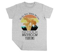 Luxogo Pas Tous OMS Errer sont Perdu Chanterelle Garçon Filles Unisexe Gris T-Shirt Manches Cortes Kids Grey T-Shirt