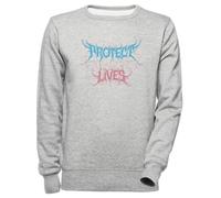 Luxogo Protéger Trans Vies La Mort Métal Unisexe Gris Pull Homme Femme Unisex Grey Jumper Men's Women's