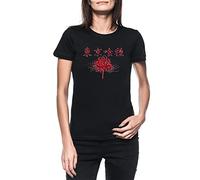 Luxogo Tokyo Ghoul Femme Noir T-Shirt Manches Cortes Women's Black T-Shirt