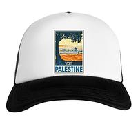 Luxogo Vintage Travel Poster Visit Palestine Casquette De Baseball Unisexe Unisex Snapback Cap