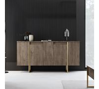 Buffet design bois et or 160 cm - 4 portes LUXOR CONCEPT USINE Bois