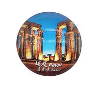 Luxor Egypte 3D Réfrigérateur Réfrigérateur Aimant en Verre en Cristal Aimant Touristique Voyage Souvenir Collection Cadeau Autocollant Magnétique Maison Cuisine Décoration