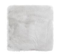 -Luxor- Living Coste - Lot de 4 Coussins de Chaise - en Fourrure synthétique - pour décoration de Salon ou de Chaise - Coussins d'assise Confortables - 40 x 40 cm - Gris