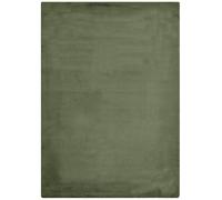 -LUXOR- living Coste - Tapis Moelleux en Fourrure synthétique pour Chambre à Coucher - Idéal pour Une Utilisation comme Descente de lit - Tapis Confortable en Fourrure d'agneau - 80 x 150 cm - Vert