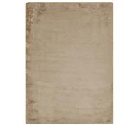 -LUXOR- living Coste - Tapis Moelleux en Fourrure synthétique pour Chambre à Coucher - Idéal pour Une Utilisation comme Descente de lit - Tapis Confortable en Fourrure d'agneau - 80 x 150 cm - Taupe