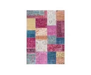 -LUXOR- living Prima Tapis de Salon, au Design Vintage, à Poils Courts, Impression numérique, Design Intemporel, Multicolore, 80 x 150 cm