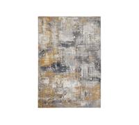 Luxor living Prima Tapis design vintage, Gris/jaune, 160 x 230 cm