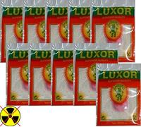 Luxor Lot de 10 chaussettes à incandescence pour Petromax HK500 HK350 HK250 HK150 et autres lampes à pétrole HK500 pour arceau de support (2 trous - 400/600 CP)
