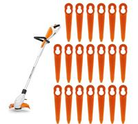 Luxorium Lames de Rechange pour Coupe-Bordures - Lot de 20 Compatible avec Einhell GE-CT 18 Li, GC-CT 18/24 Li, BG-CT 18 Li, RG-CT 18 Li - Accessoires pour Coupe-Bordures sans Fil