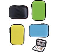 Luxorium Lot de 4 Boîte Rangement Cartes, Étui Protection Robuste pour Trading Cards & Accessoires, Idéal Pokémon, Yu-Gi-Oh. Organiseur Anti-Poussière, Humidité, Pliures
