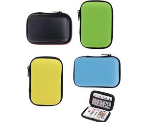 Luxorium Lot de 4 Boîte Rangement Cartes, Étui Protection Robuste pour Trading Cards & Accessoires, Idéal Pokémon, Yu-Gi-Oh. Organiseur Anti-Poussière, Humidité, Pliures