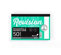 Silvine Luxpad Lot de 50 cartes lignées pour révision et présentation Blanc Format A6 15,2 x 10,2 cm