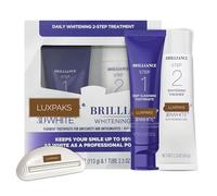 Luxpaks Toothpaste Squeezer Compatible with 3D White Brilliance 2 Step Kit - Deep Clean Toothpaste (4oz) + Teeth Whitening Gel (2.3oz)