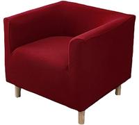 LUXRUB Housses de canapé carrées extensibles pour petits canapés simples housses de chaise club de couleur unie housses de fauteuil réutilisables, housses de fauteuil baignoire, protecteurs de meubles