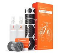 Luxshield Film de Protection Cadre du vélo pour vélo de Route, vélo électrique, VTT, BMX, etc. - Pack de 21 pièces Contre des éclats de Pierres - Carbonique & Autocollant