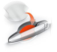 Luxshield Poignée de Porte Automatique Poignée de Porte Film de Protection pour poignées encastrées - Lot de 5