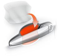 Luxshield Poignée de porte automatique Poignée de porte Luxshield Film de protection pour poignées encastrées - Lot de 5