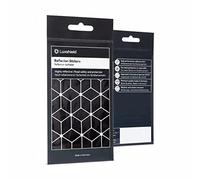 Luxshield Set d'autocollants réfléchissants - Losanges Petit pour vélo Scooter Poussette - Stickers Rétro Réfléchissants pour Autocollants Haute Visibilité