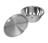 Luxshiny 1 Ensemble Bol de Acier Inoxydable avec Couvercle Bol de Cuisine Pratique pour Salades et Pâtes Capacité pour et Restaurant