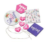 Luxshiny 1 Ensemble Décorations pour Fête des Mères de Décorations de Plateau à pour Ambiance Festive Table Accessoire de de Bureau Modèle Love