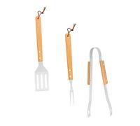 Luxshiny 1 Ensemble Kit Ustensiles de Barbecue Acier Inoxydable avec de Rangement Outils de Grillade pour Camping et Activités Extérieures