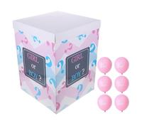 Luxshiny 1 Ensemble Set de Décorations pour de Genre avec Boîtes à Ballons et Ballons Roses pour Shower Annonce de Genre Garçon ou Fille Décorations Festives