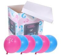 Luxshiny 1 Kit Boîte Gender Reveal Ballons Rose et Bleu, Décorations pour Shower, Design Créatif et Festif, Facile à Utiliser, pour Fête de Bébé