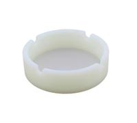 Luxshiny 1 Pièce cendrier Lumineux cendrier Rond en Silicone Blanche