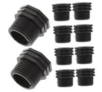 Luxshiny 10 pièces Adaptateurs de Raccords Filetés à Pouce pour Tuyau Connecteur Étanche pour Réservoir Eau et Bassin