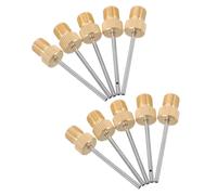 Luxshiny 10 Pièces Aiguille à Bille en Métal Cuivre Filetage 5/16 | Diamètre Intérieur 5mm, Trou 1mm, pour Football et Netball, Étui Compact de Transport
