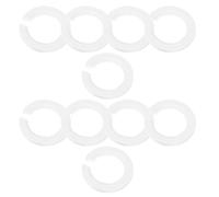 Luxshiny 10 Pièces Anneau D'abat-jour en Plastique Blanc Compact, Adaptateur Douille E27 vers E14, Facile à Installer pour Lampes et Suspensions