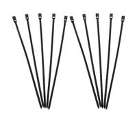 Luxshiny 10 Pièces Attache de Fixation en Nylon Noir pour Embout Buccal de Régulateur de Plongée Résistance aux UV, Compatible pour Accessoires de Plongée sous-Marine