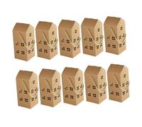 Luxshiny 10 Pièces Boîte à Biscuits Papier Lot de Conteneurs à Bonbons et Biscuits avec Poignée Boîte de Fête pour Design Maison Élégant et Pratique