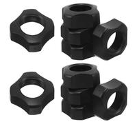 Luxshiny 10 Pièces Écrou de Fixation à Vis pour Support de Téléphone Voiture Compatible Chargeur sans Fil Bague de Rotule en Plastique Noir pour Tableau de Bord Stable en Conduite