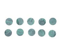 Luxshiny 10 Pièces Malachite Inlay Fretboard Dot Markers Side Position Markers For Bass And Acoustic Guitar Easy-to-install Music Accessory For Enhanced Playing Accuracy