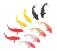 Luxshiny 10 Pièces Miniature Koi Fish Figures Décoratif pour Aquarium Ornements pour Miniatures et DIY Facile à Installer Nettoyer Couleurs