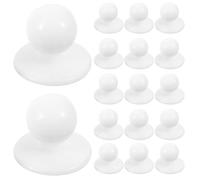 Luxshiny 100 Boutons de Chef Pratiques en Plastique Blanc pour Vêtements de Rechange, Faciles à Coudre, pour Costumes et Chapeaux Cuisine, Pack de 100 Pièces