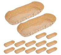 Luxshiny 100 Caissettes à Gâteaux Jetables en Papier Sulfurisé Antiadhésif, Forme Bateau, Résistantes à Haute Température, pour Pâtisserie, Cuisson et Présentation, Usage Fête