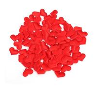 Luxshiny 100 Pcs Pétales Artificiels de Cœur en Éponge Rouge, Réutilisables, Décoration Délicate pour Mariage et Bal, Confettis Charme et Romantisme