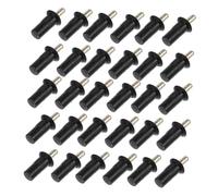 Luxshiny 100 Pièces Accessoires Stores écrous à Oreilles de volet d'ouragan ferrures de Portes pour Volets verrou de volet à Ressort Attaches de volet en Plastique Le Fer Noir