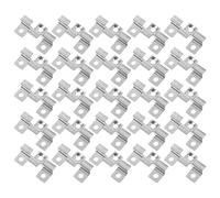 Luxshiny 100 Pièces Clips de Fixation Entretoises pour Planches en Acier Inoxydable Attache Facile à Installer pour Lames de Terrasse Composites pour Revêtement de Sol en Bois