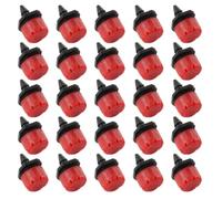 Luxshiny 100 Pièces Émetteur Goutteur de Micro-pulvérisation 8 Trous Réglable en PP Rouge, 0-140 L/h, pour Tuyau 4/7, Arrosage Goutte à Goutte Jardin et Fruits de Supermarché
