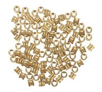 Luxshiny 100 Pièces Insert Fileté en Cuivre Moleté M2 X 3x3, 5 pour