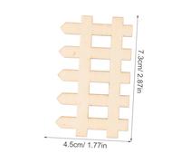 Luxshiny 100 pièces Miniature Wooden Picket Fence Mini Garden Decorative Fence For DIY Micro Landscape Wood Material Delicate Craftsmanship For Miniature Garden And House Scenes