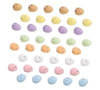 Luxshiny 100 pièces Œufs Mousse Colorés Décoratifs pour Pâques Accessoires DIY Ornements Réutilisables pour Fête et Décoration de Panier