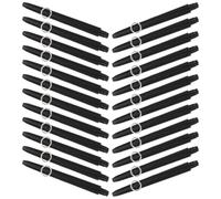 Luxshiny 100pcs Tiges de Fléchettes en Nylon Noires Accessoires Stables et Pratiques pour Jouer en Intérieur Professionnels et Amateurs