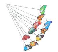 Luxshiny 10pcs Simulés en PVC avec Bâtonnets 7cm pour Décoration de Jardinière et Pot de Fleurs, Style Moderne et Élégant pour Anniversaire ou Anniversaire Couleur Aléatoire