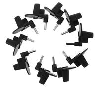 Luxshiny 10pcs Supports de Chaîne de Tronçonneuse en Acier et Abs Noir Attrape-chaîne Remplaçable pour Tronçonneuse Stabilité et Large Applicabilité Fiables